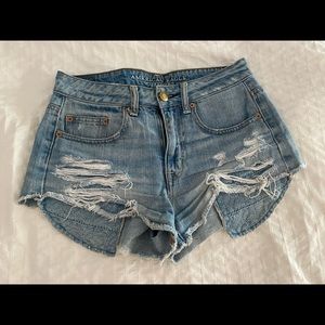 American eagle jean shorts